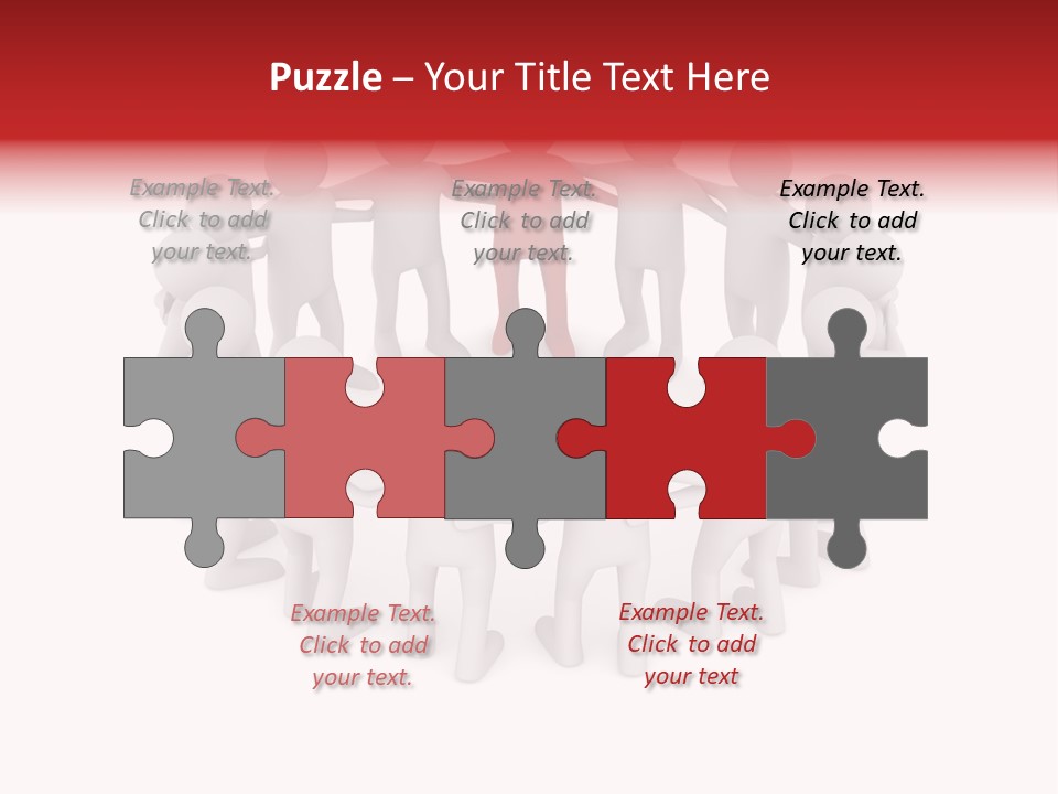 Together Assistance Crowd PowerPoint Template