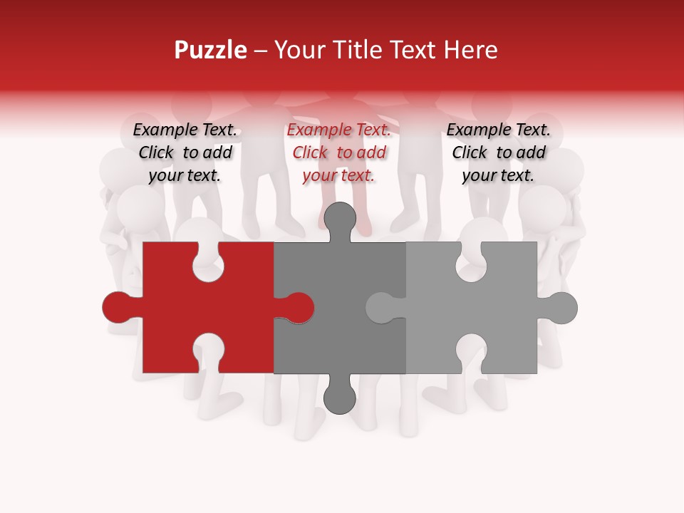 Together Assistance Crowd PowerPoint Template