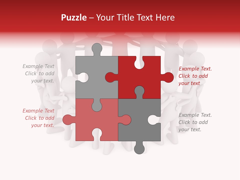 Together Assistance Crowd PowerPoint Template