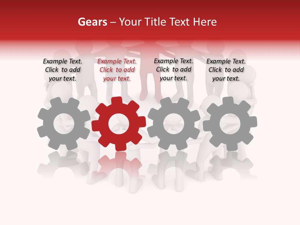 Together Assistance Crowd PowerPoint Template