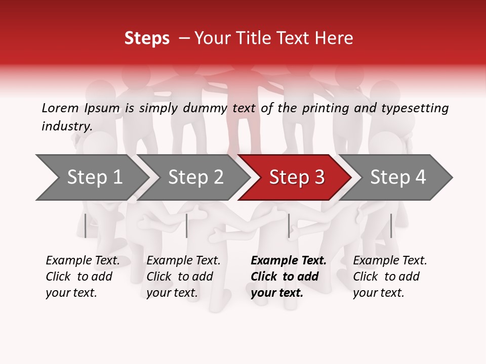 Together Assistance Crowd PowerPoint Template