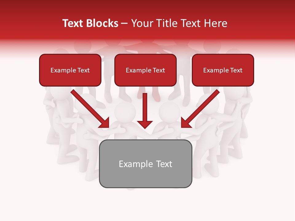 Together Assistance Crowd PowerPoint Template