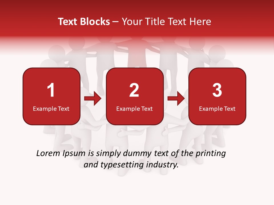 Together Assistance Crowd PowerPoint Template