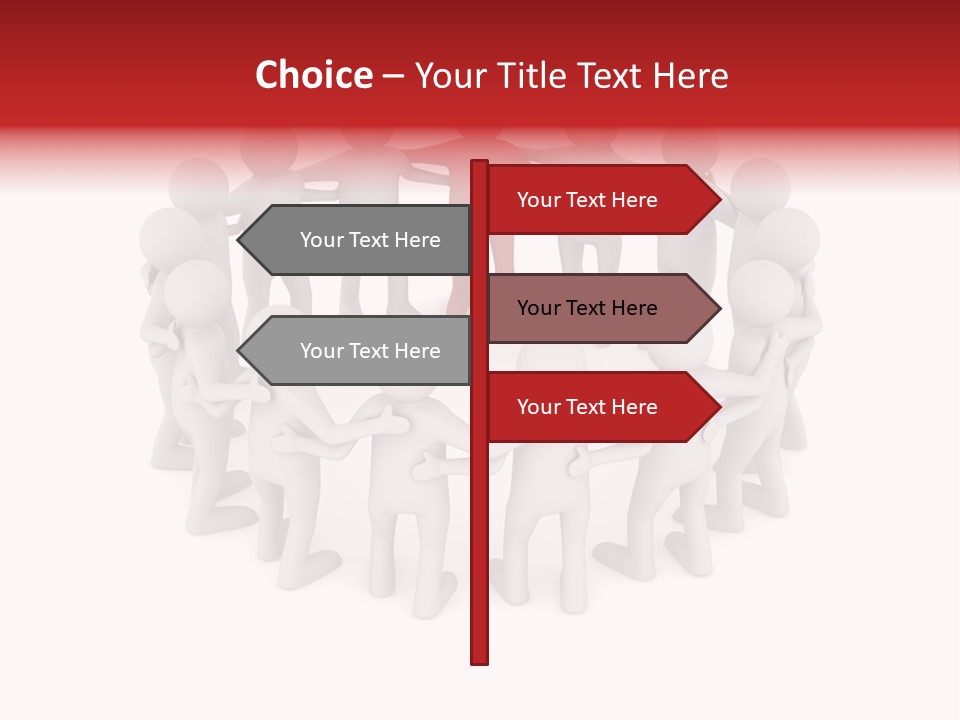 Together Assistance Crowd PowerPoint Template