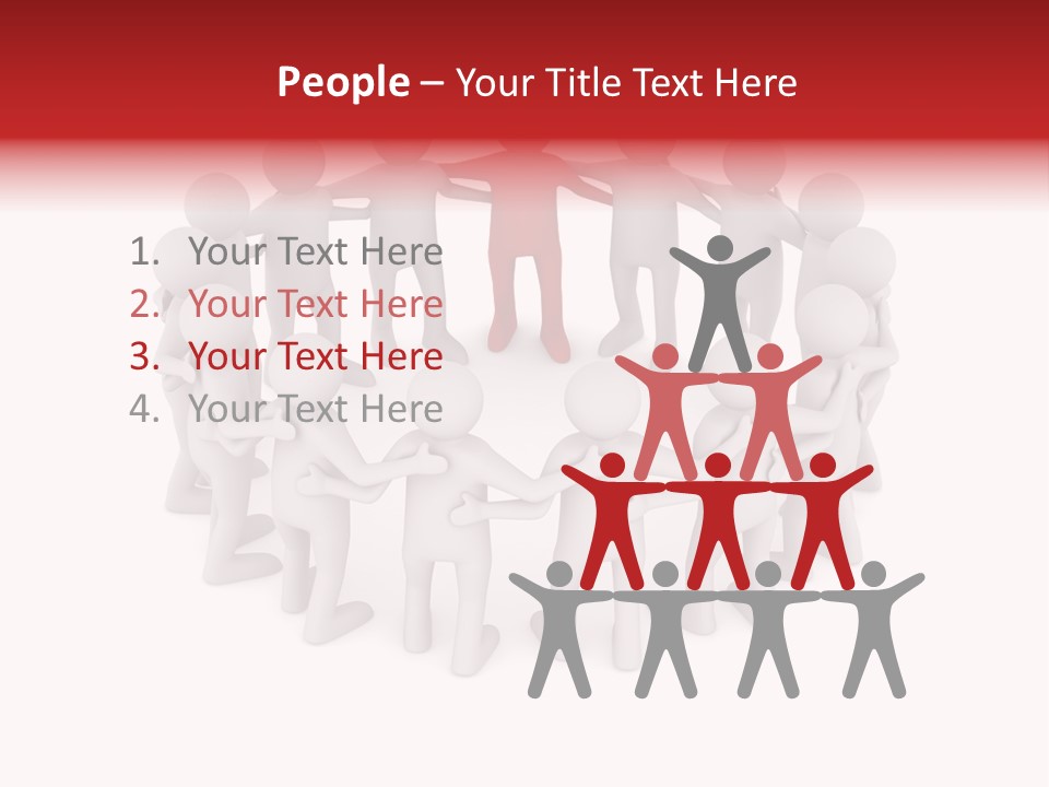 Together Assistance Crowd PowerPoint Template