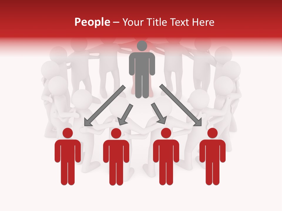 Together Assistance Crowd PowerPoint Template