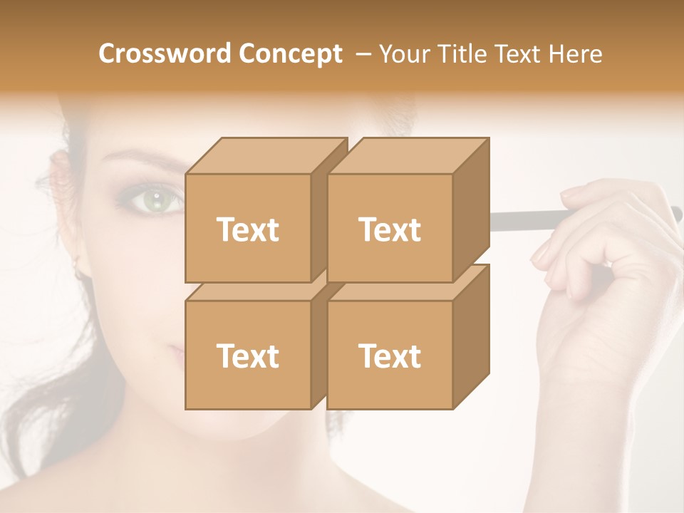 Girl Portrait Vogue PowerPoint Template