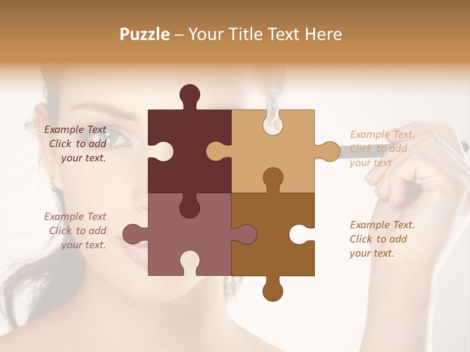 Girl Portrait Vogue PowerPoint Template