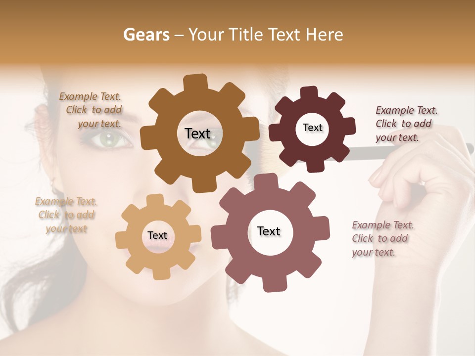 Girl Portrait Vogue PowerPoint Template