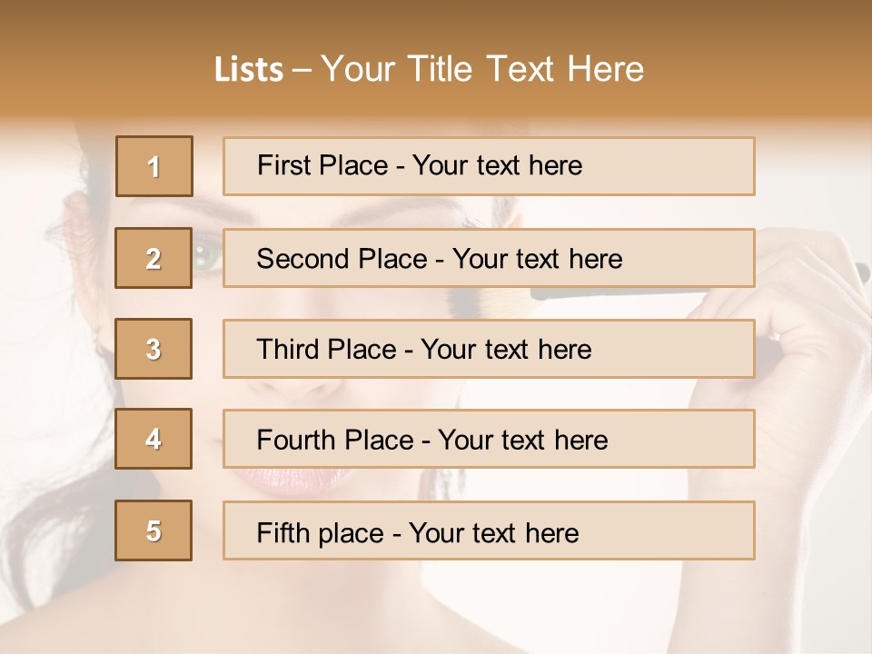 Girl Portrait Vogue PowerPoint Template