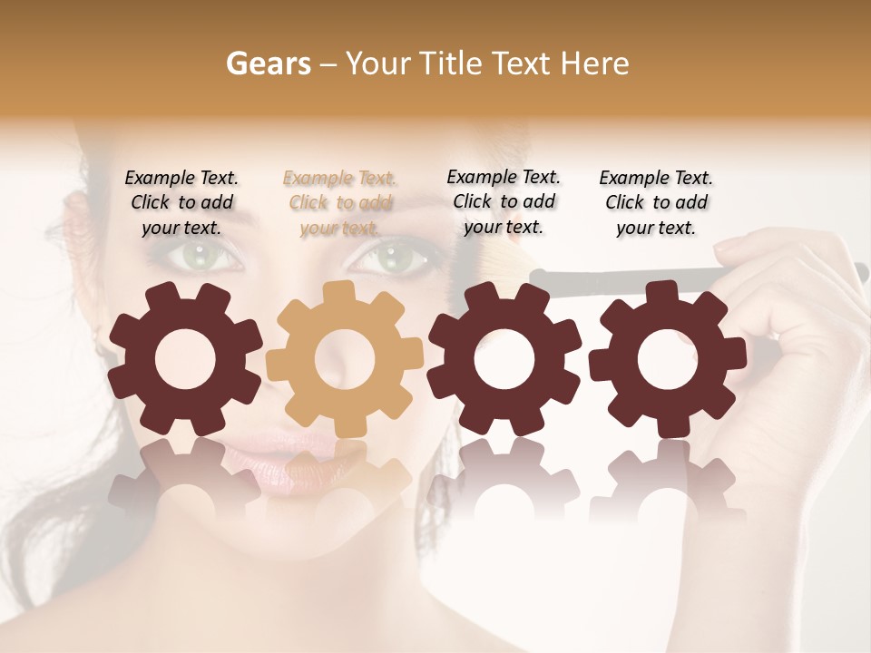 Girl Portrait Vogue PowerPoint Template