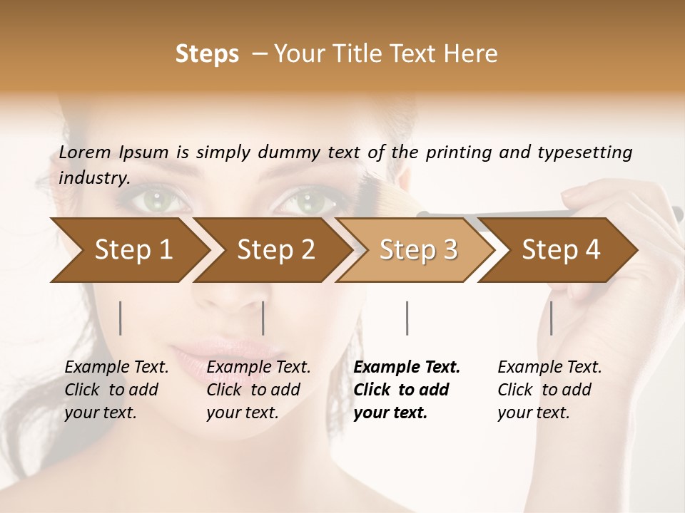 Girl Portrait Vogue PowerPoint Template