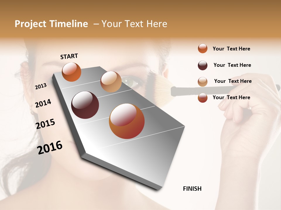 Girl Portrait Vogue PowerPoint Template