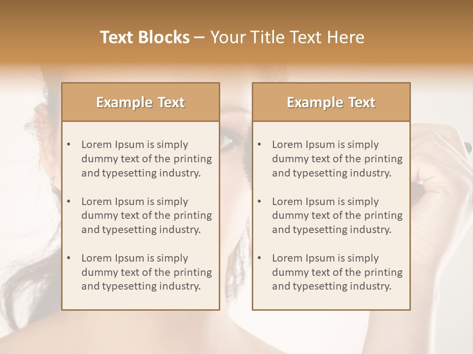 Girl Portrait Vogue PowerPoint Template