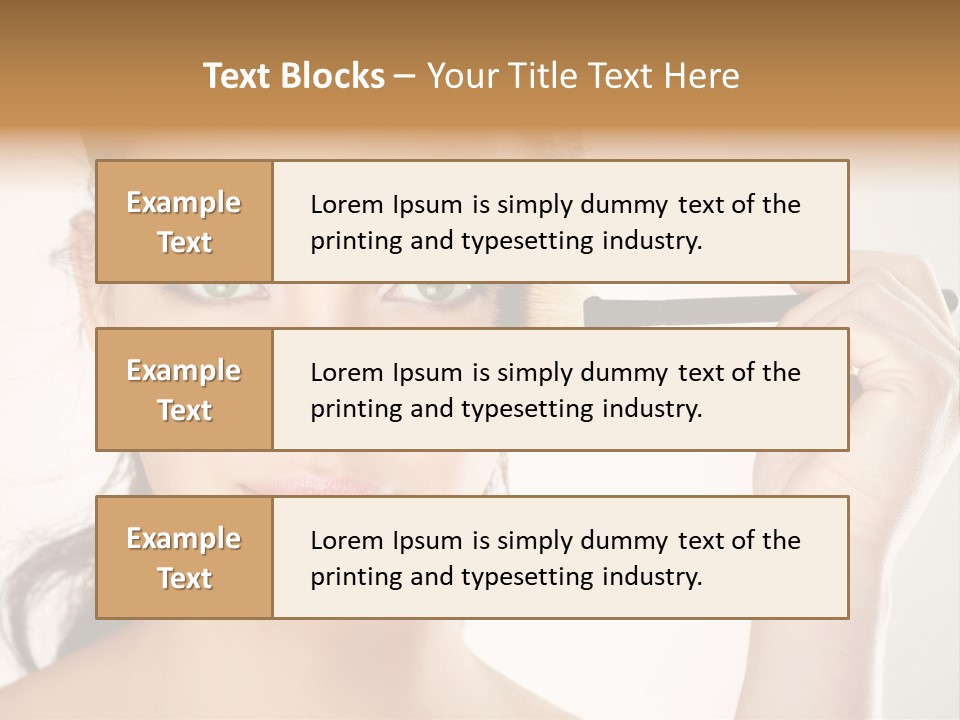 Girl Portrait Vogue PowerPoint Template