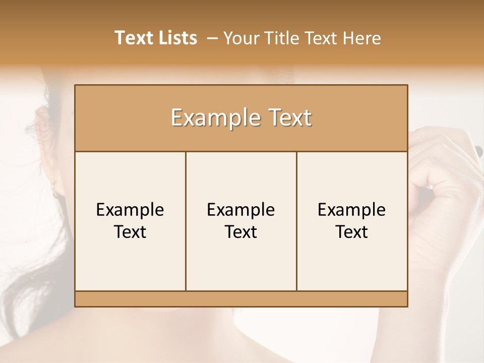 Girl Portrait Vogue PowerPoint Template