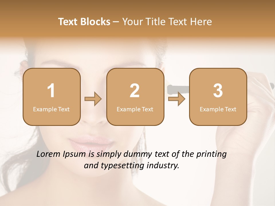 Girl Portrait Vogue PowerPoint Template