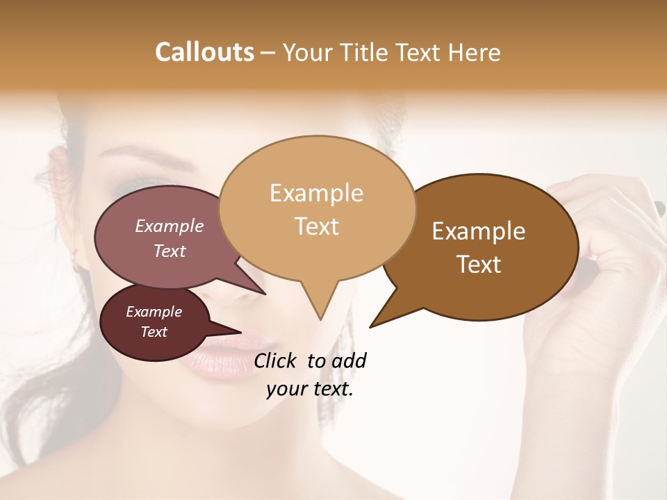 Girl Portrait Vogue PowerPoint Template