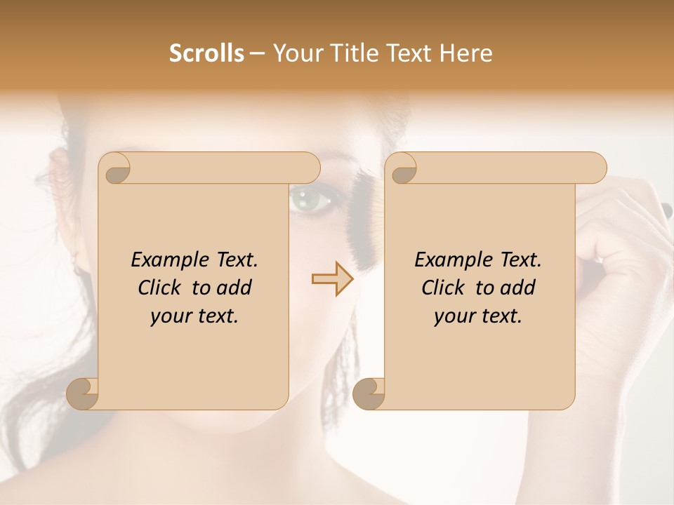 Girl Portrait Vogue PowerPoint Template