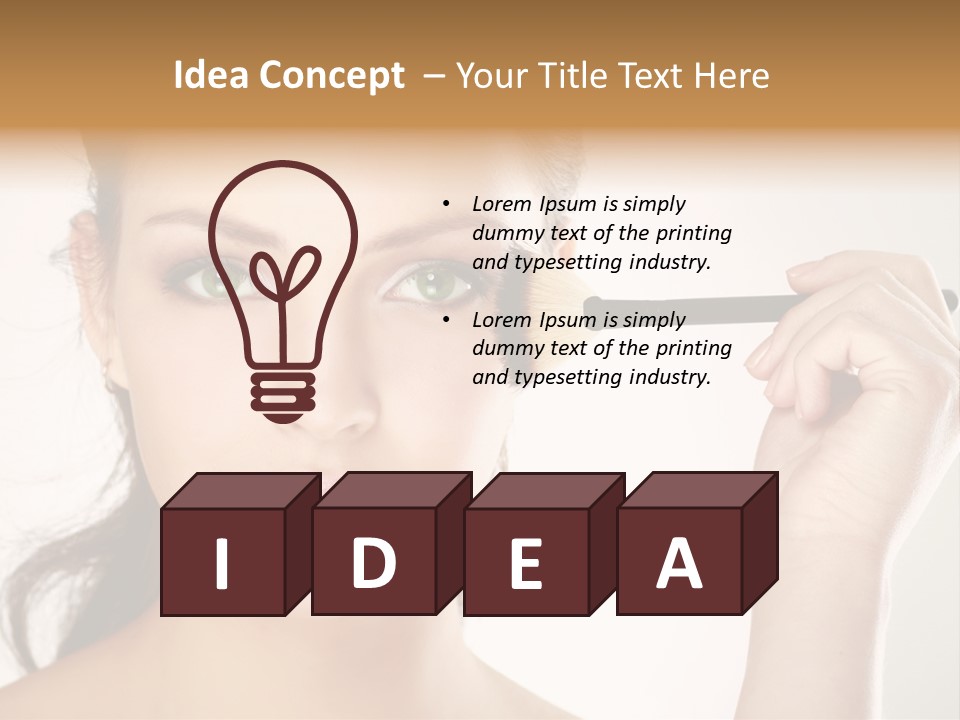 Girl Portrait Vogue PowerPoint Template