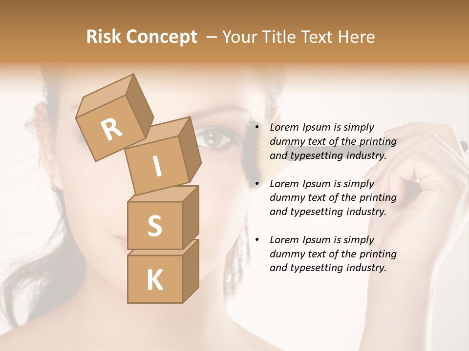 Girl Portrait Vogue PowerPoint Template