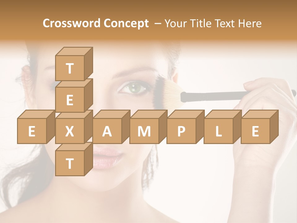 Girl Portrait Vogue PowerPoint Template