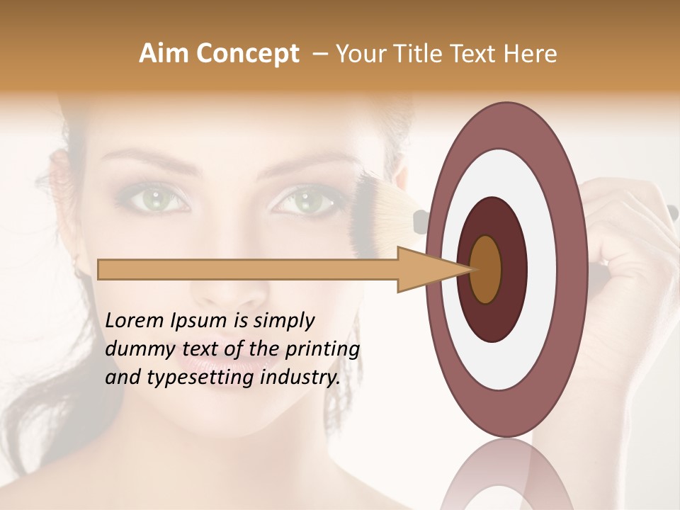 Girl Portrait Vogue PowerPoint Template