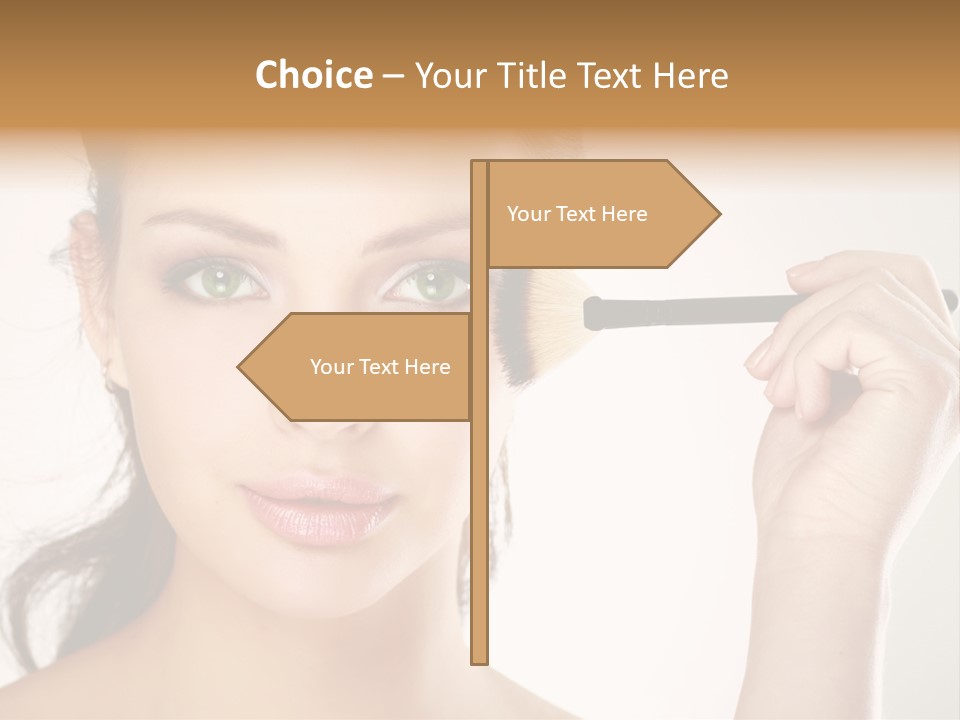 Girl Portrait Vogue PowerPoint Template