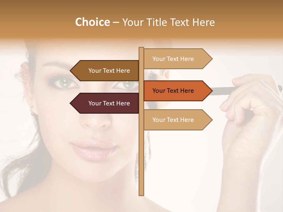 Girl Portrait Vogue PowerPoint Template