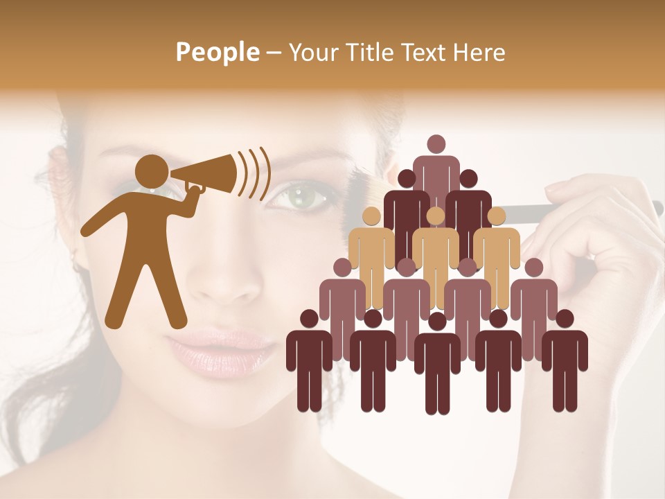 Girl Portrait Vogue PowerPoint Template