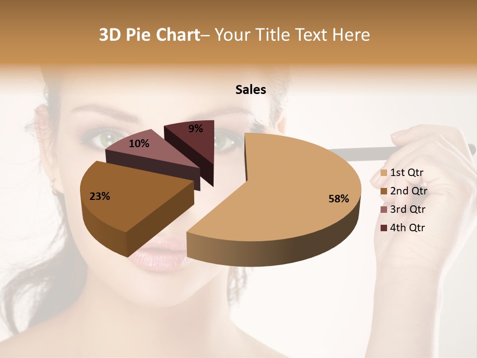 Girl Portrait Vogue PowerPoint Template