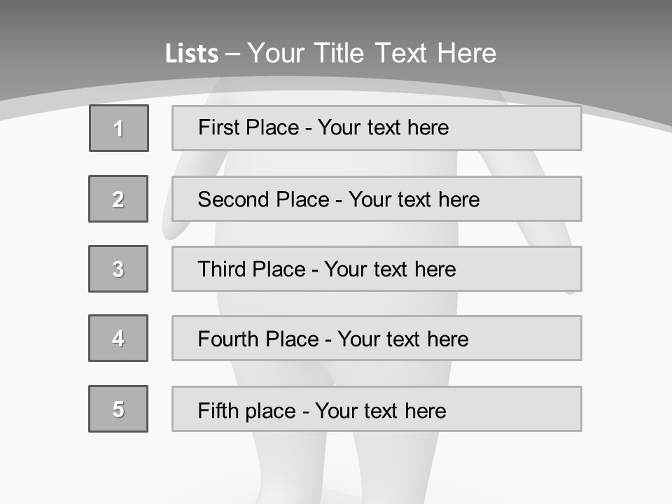 Waist Corpulent Healthy PowerPoint Template