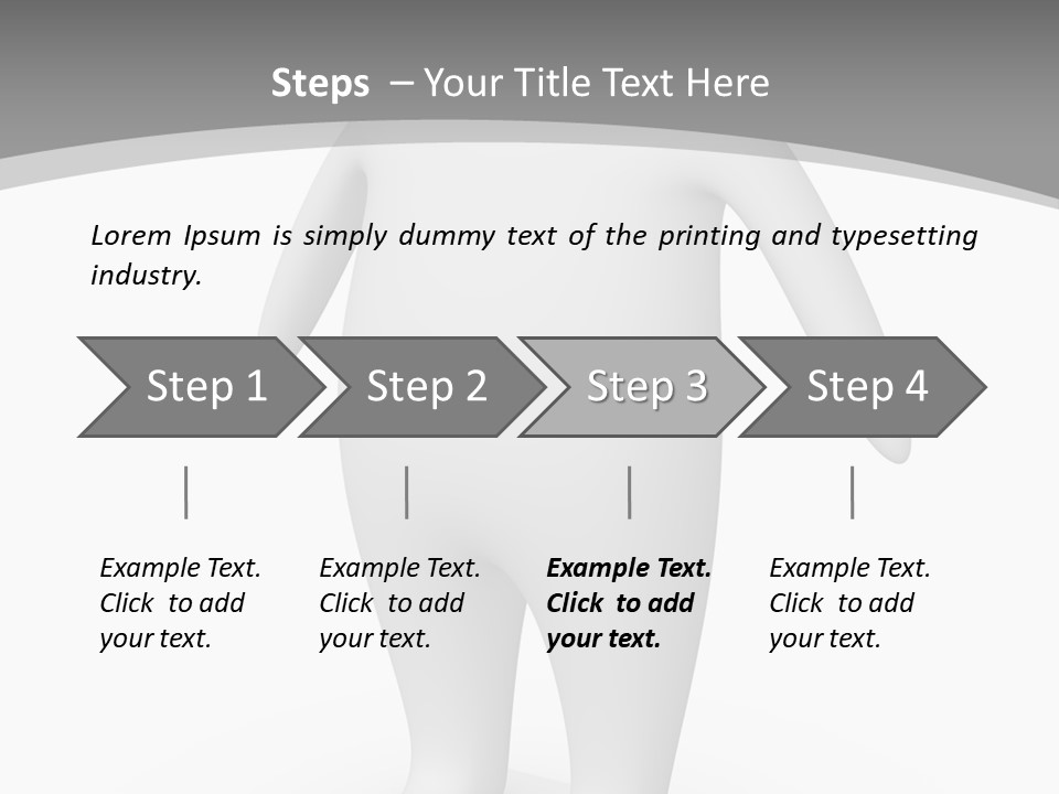 Waist Corpulent Healthy PowerPoint Template