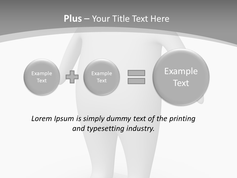 Waist Corpulent Healthy PowerPoint Template