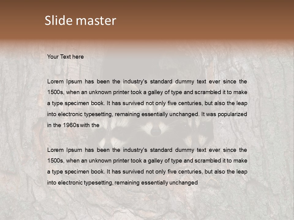 Predator Masked Hole PowerPoint Template