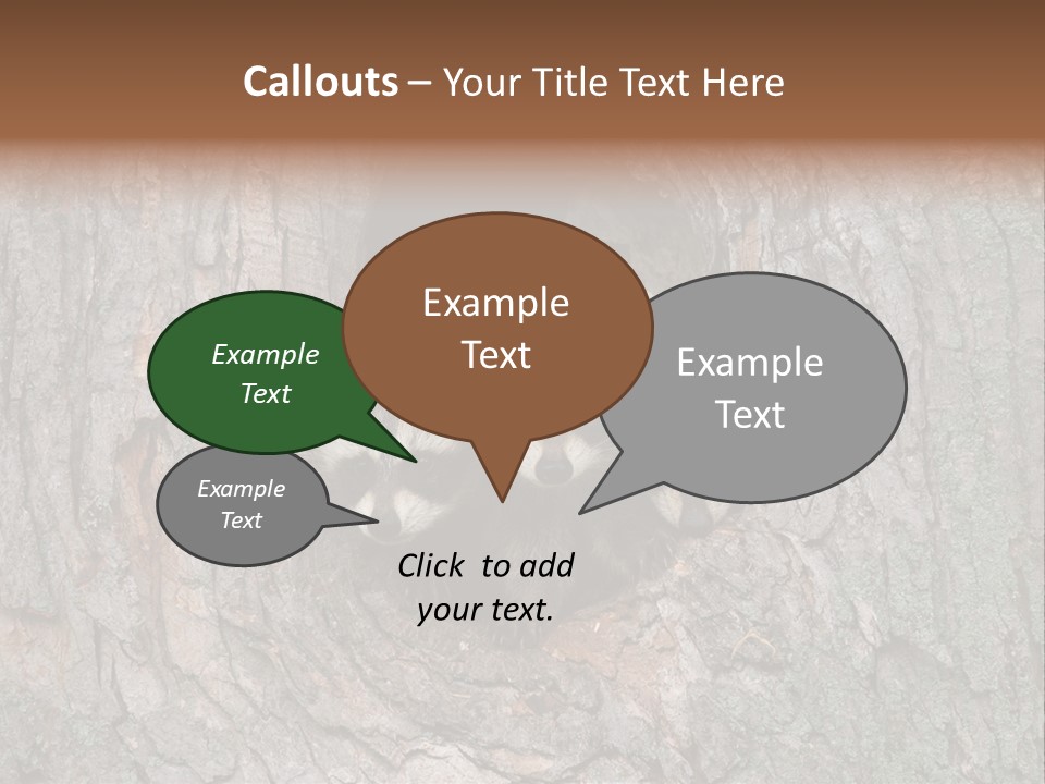 Predator Masked Hole PowerPoint Template