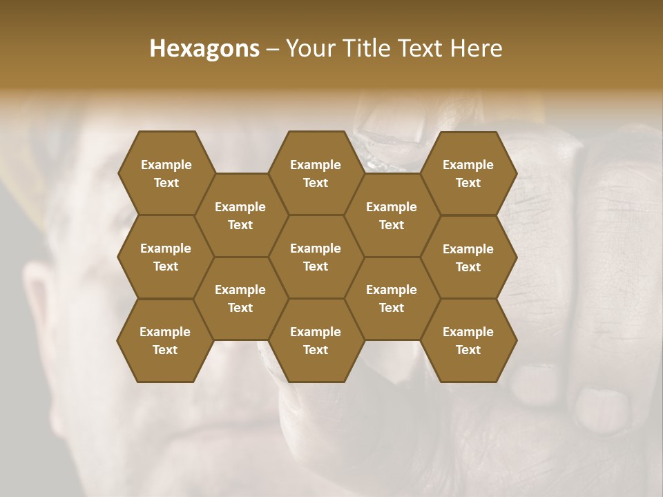 Mine Dirt Helmet PowerPoint Template