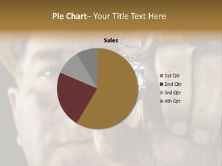 Mine Dirt Helmet PowerPoint Template