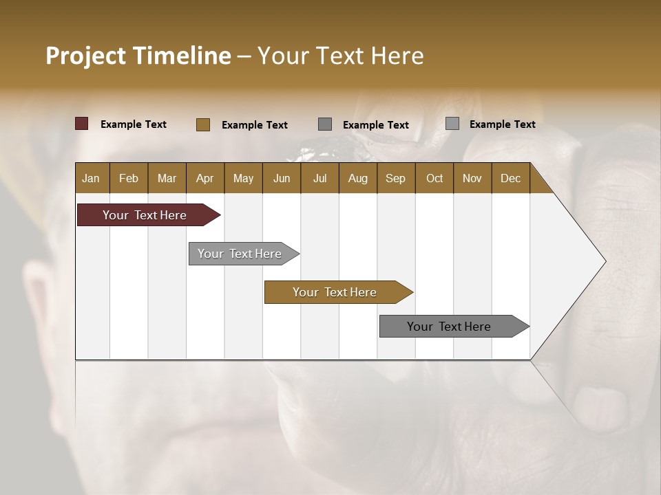 Mine Dirt Helmet PowerPoint Template