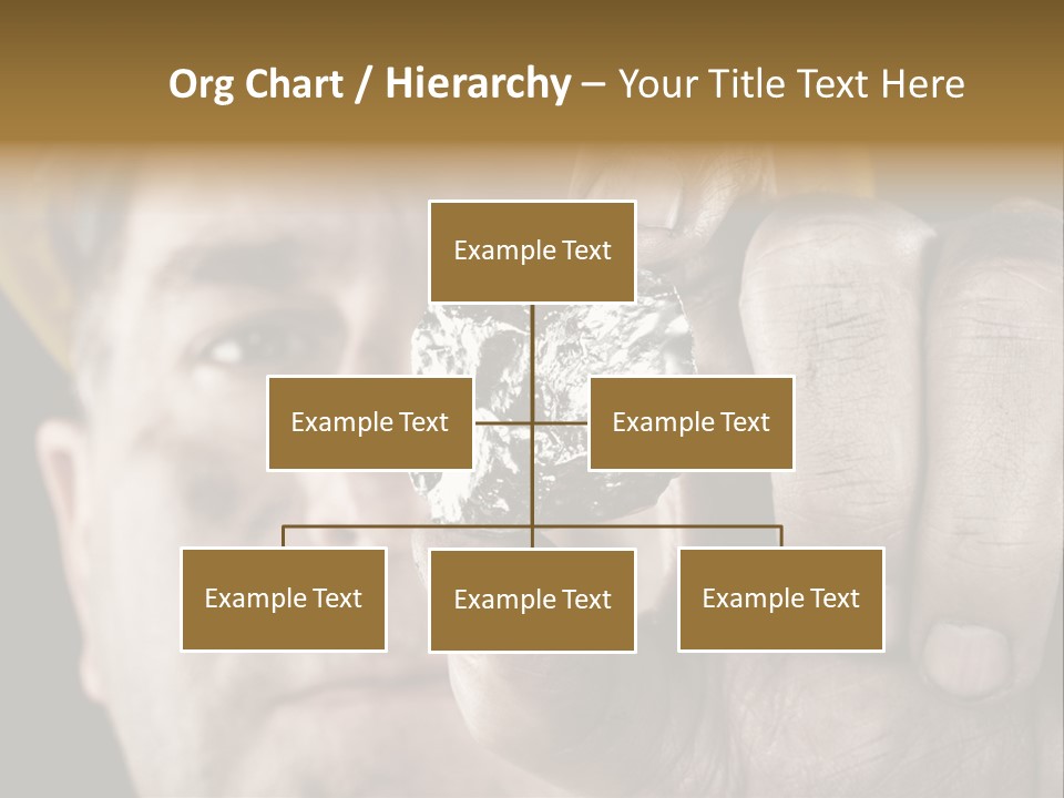 Mine Dirt Helmet PowerPoint Template