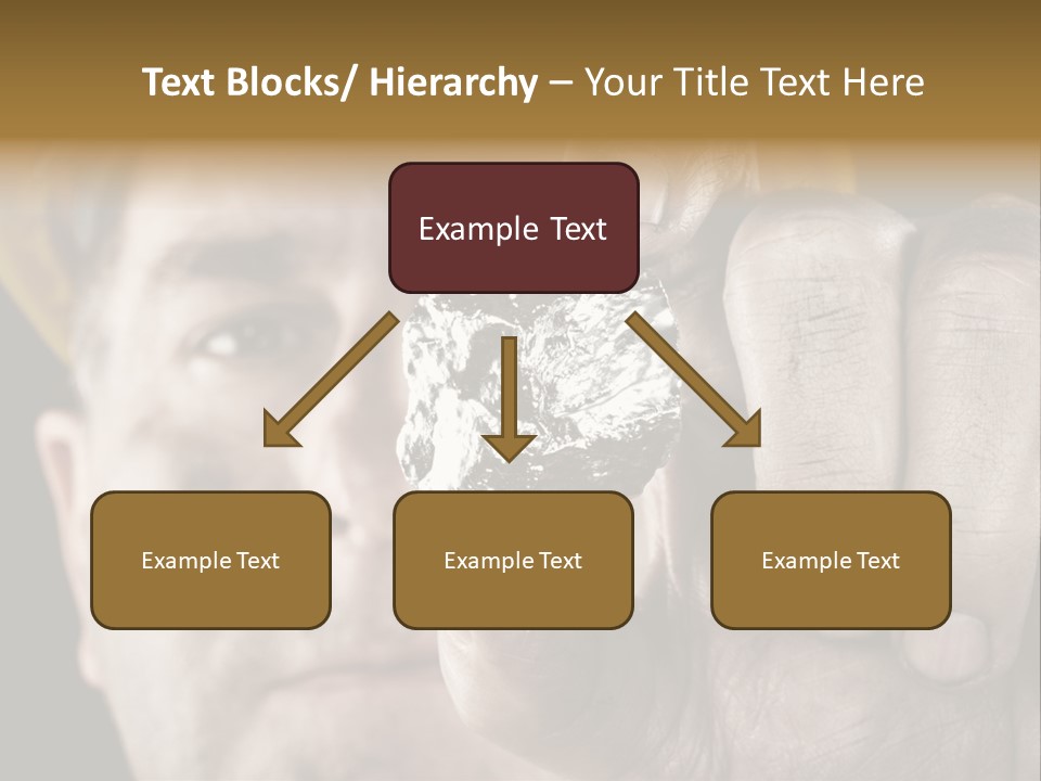 Mine Dirt Helmet PowerPoint Template