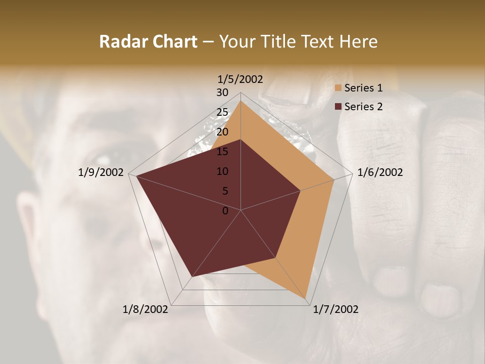 Mine Dirt Helmet PowerPoint Template
