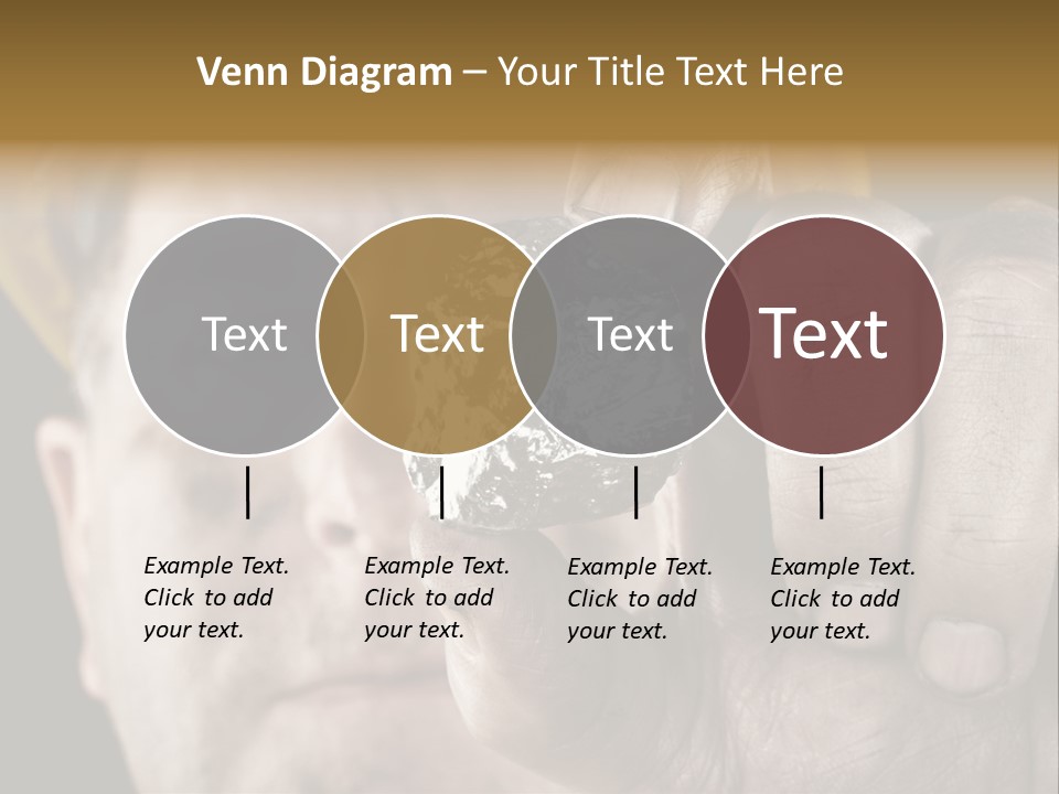 Mine Dirt Helmet PowerPoint Template