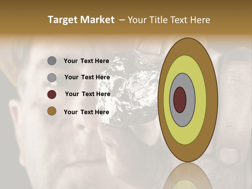 Mine Dirt Helmet PowerPoint Template