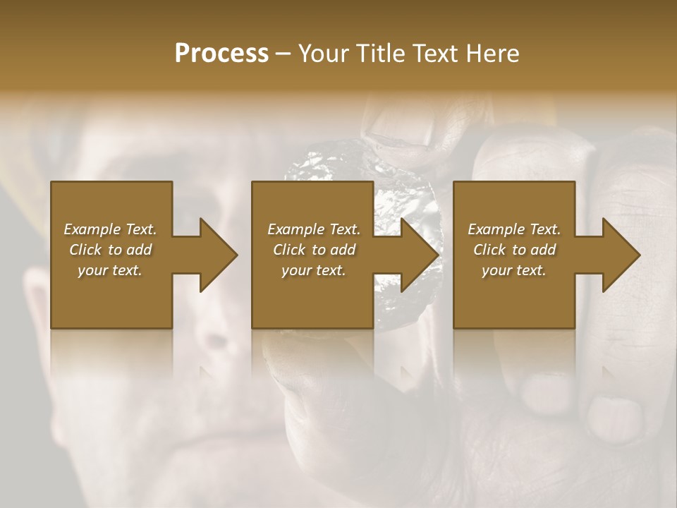 Mine Dirt Helmet PowerPoint Template
