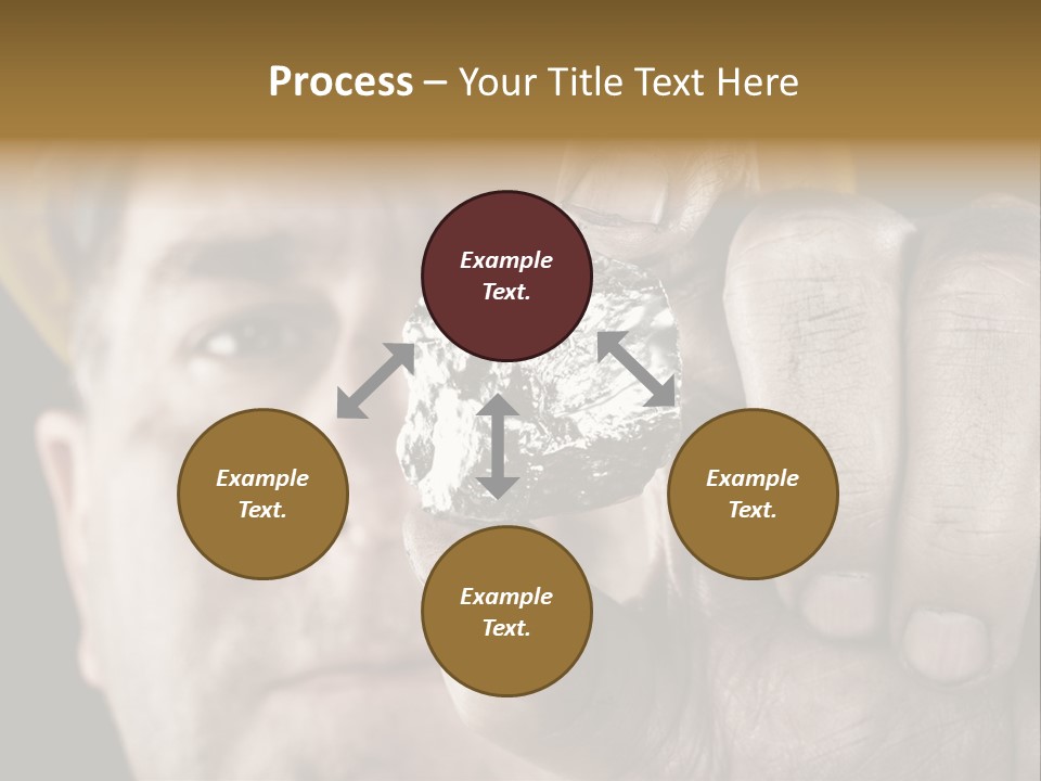 Mine Dirt Helmet PowerPoint Template