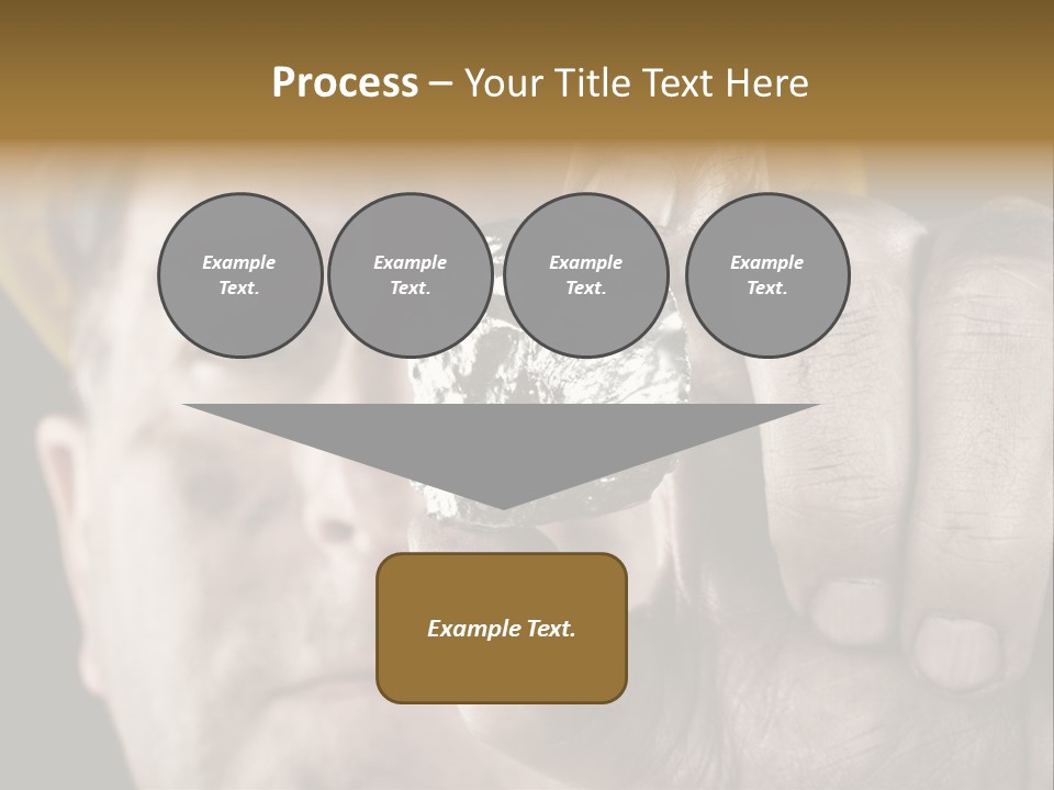 Mine Dirt Helmet PowerPoint Template