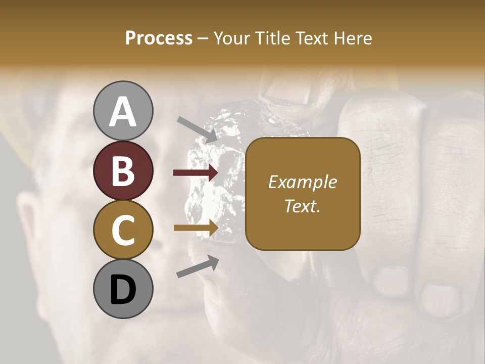 Mine Dirt Helmet PowerPoint Template