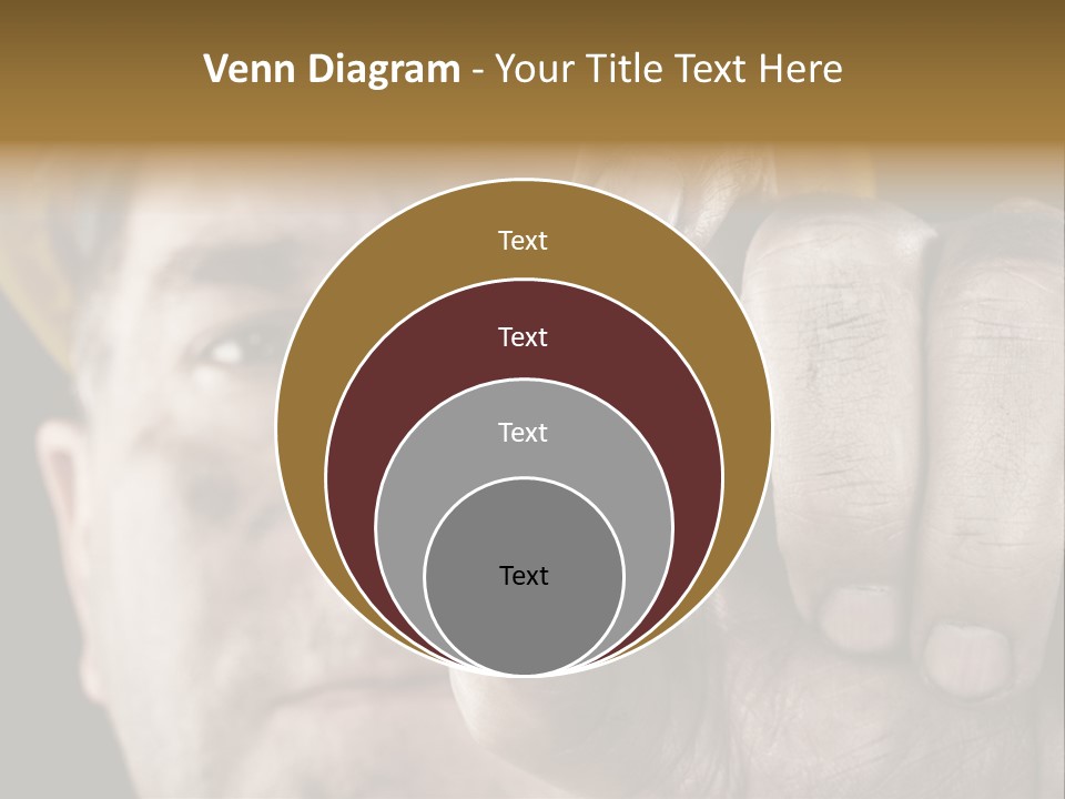 Mine Dirt Helmet PowerPoint Template