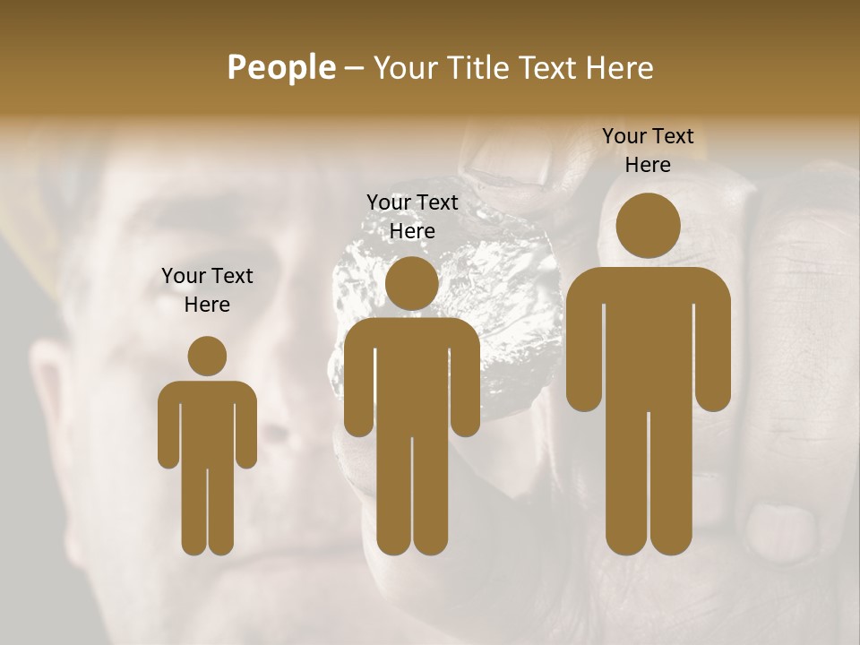 Mine Dirt Helmet PowerPoint Template